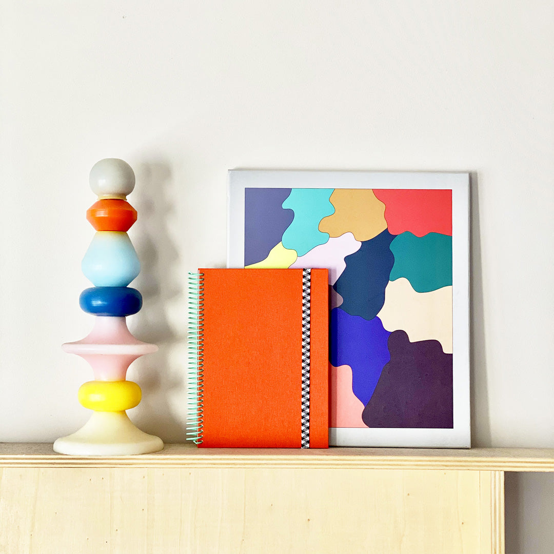 Coral Canvas A5 Notebook