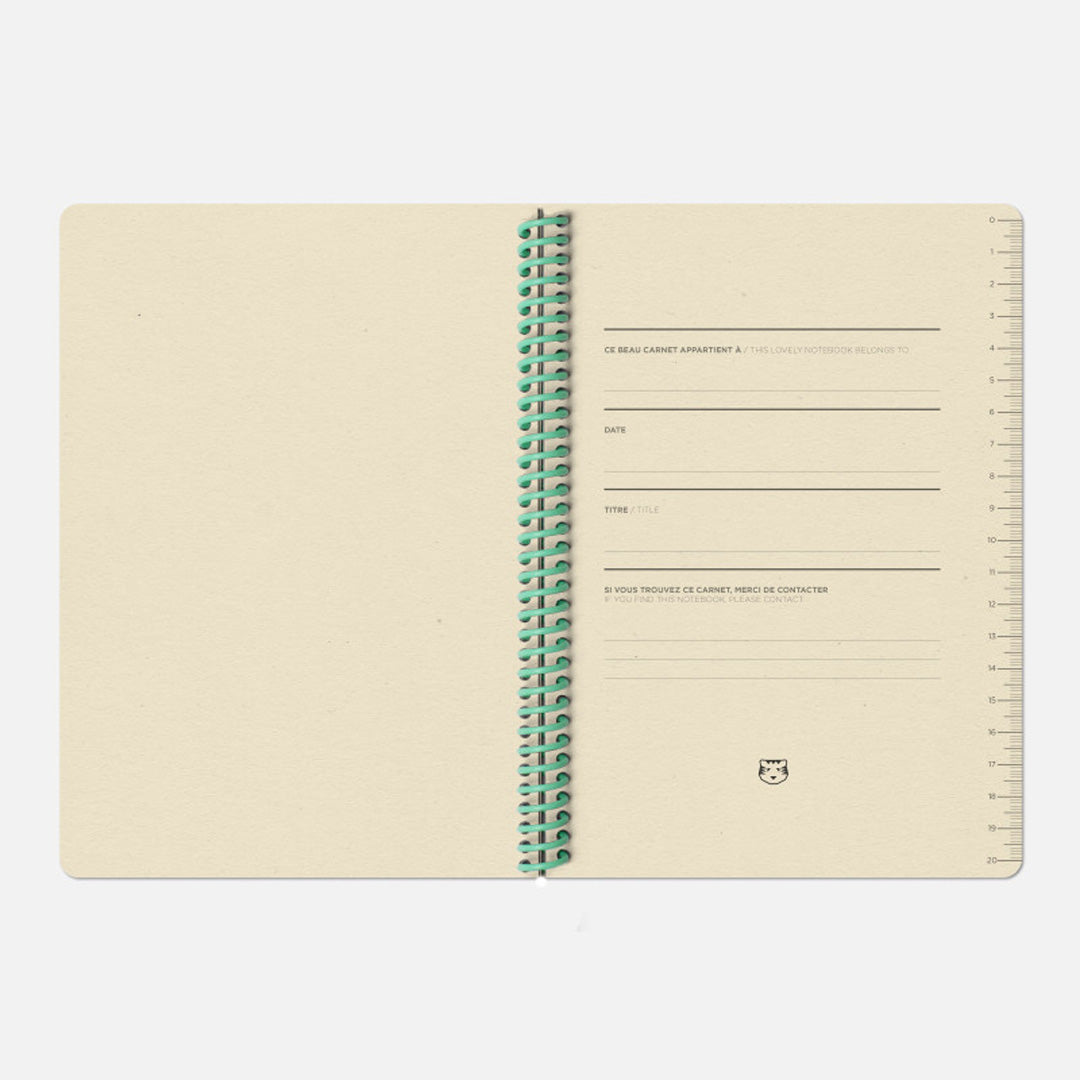 Coral Canvas A5 Notebook