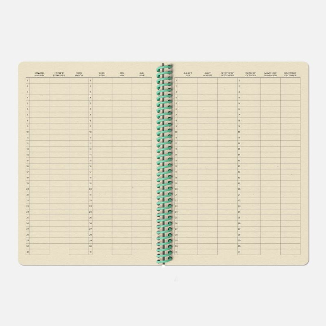 Coral Canvas A5 Notebook