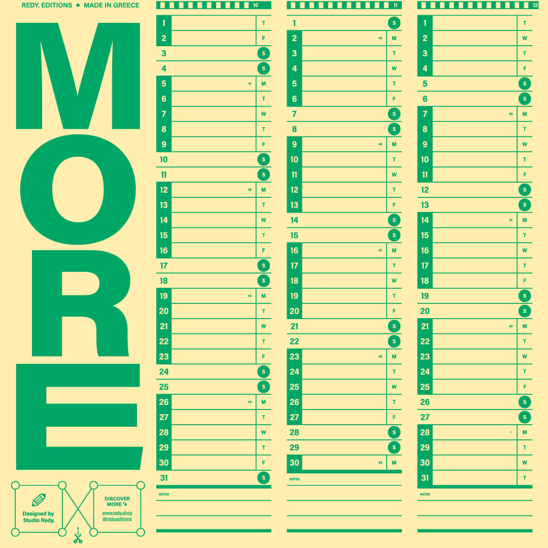 2026 Love More Wall Planner