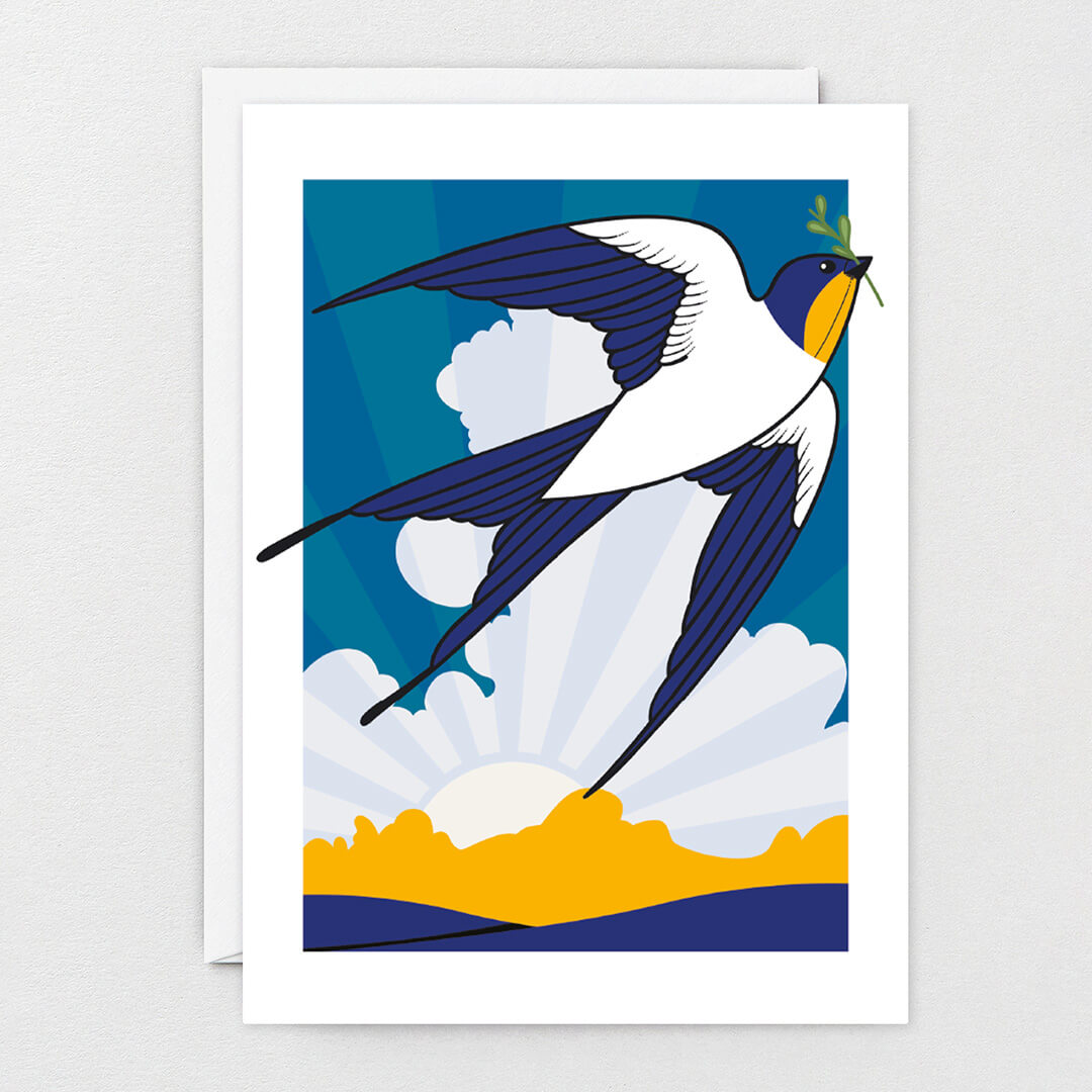 Swallow Sunlit Card