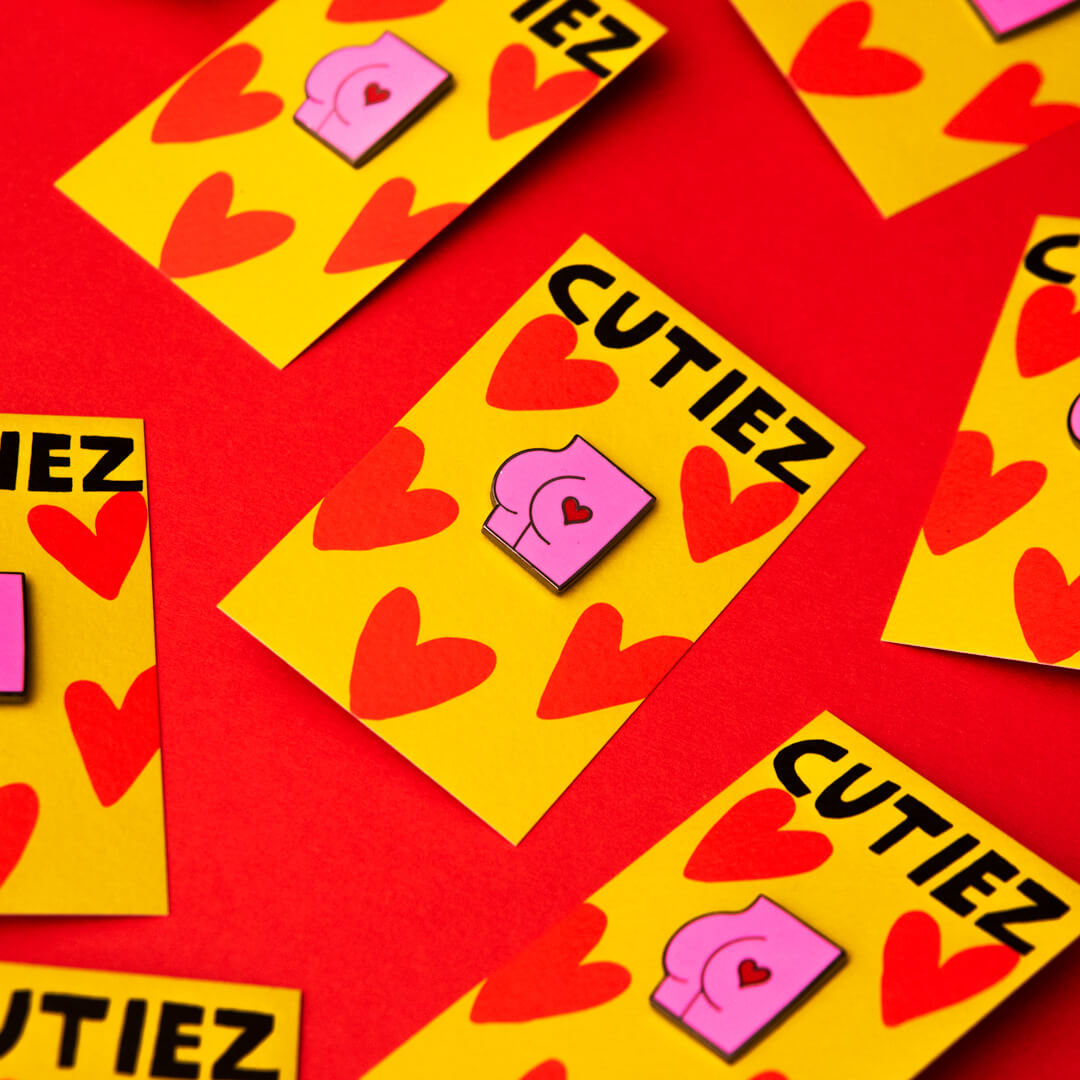 Cheeks Enamel Pin