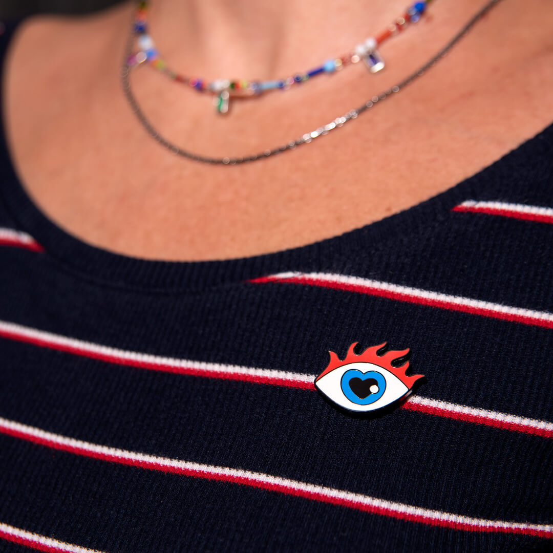 Love Eye Enamel Pin