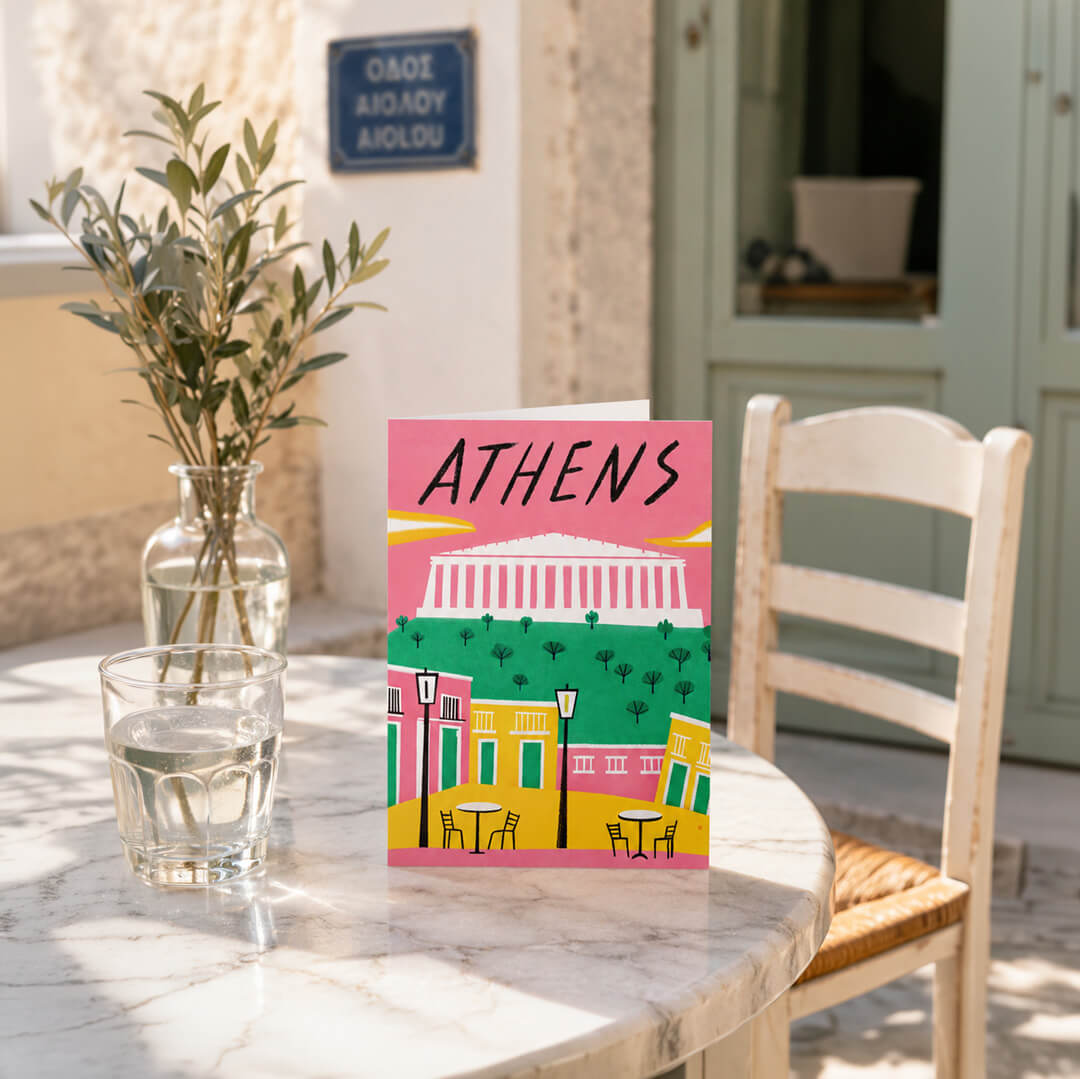 Pink Athens Card
