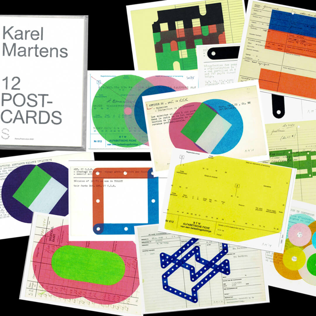 Karel Martens 12 Postcards Set