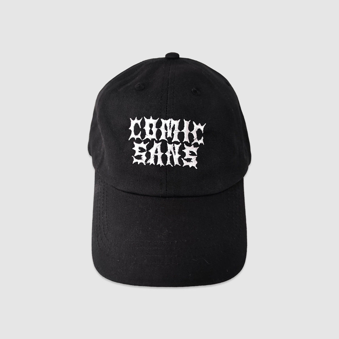 Comic Sans Dad Cap Black