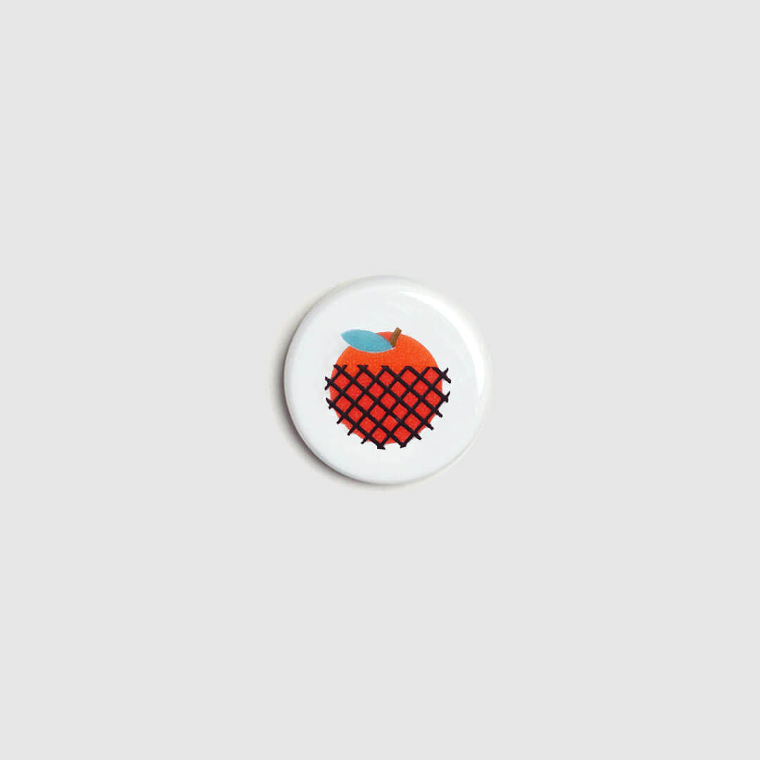 Fuji Apple Porcelain Pin