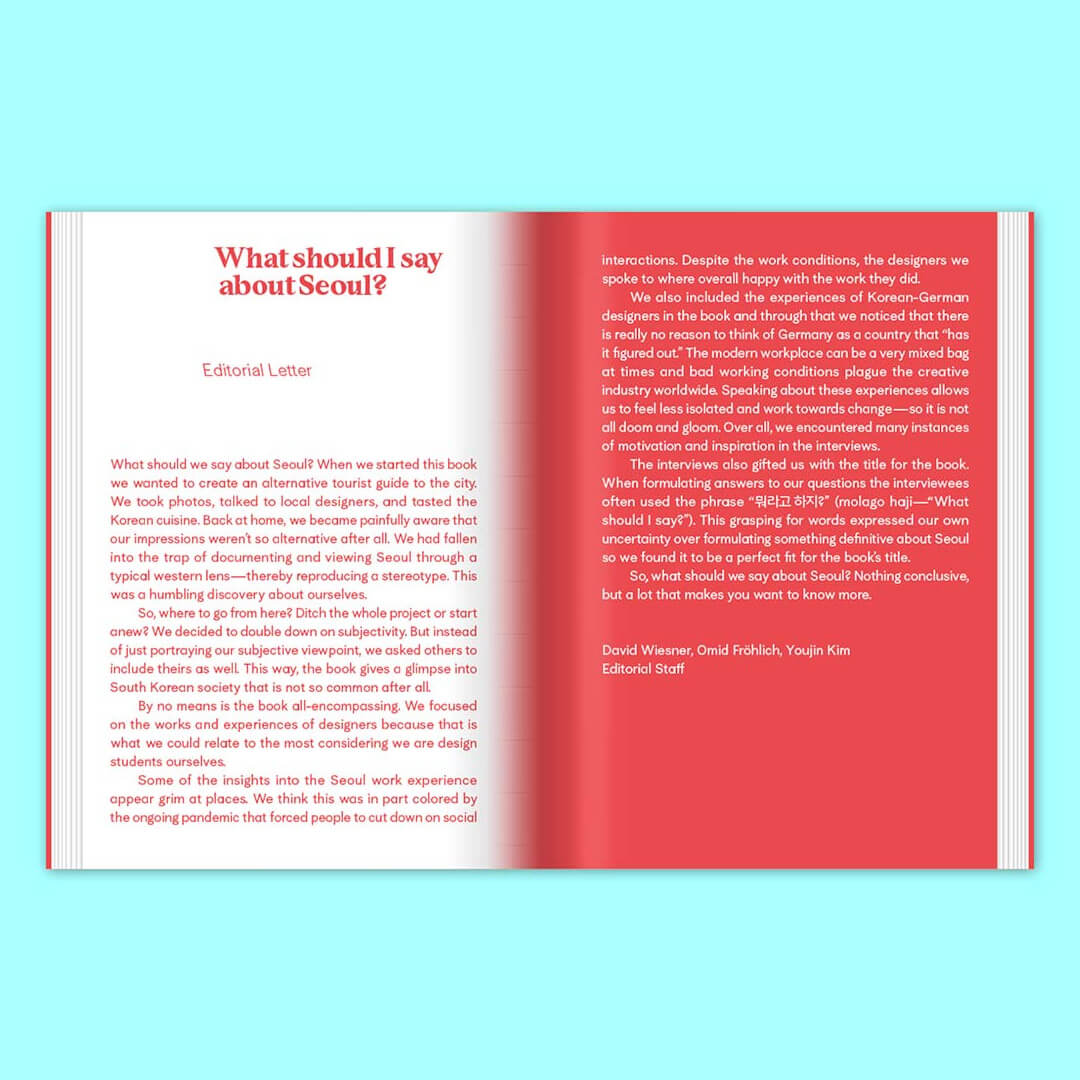 What Should I Say — About Seoul
