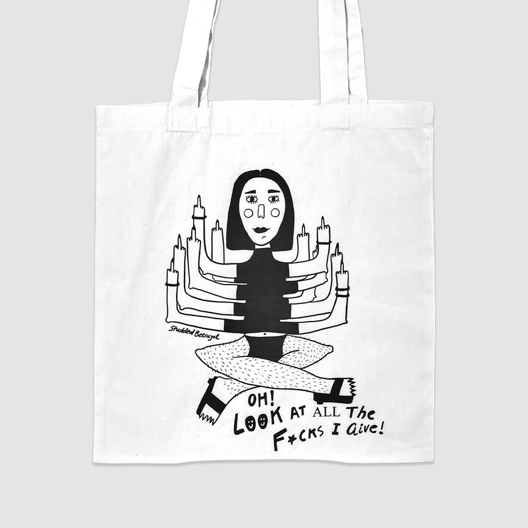 All The Fucks Tote Bag