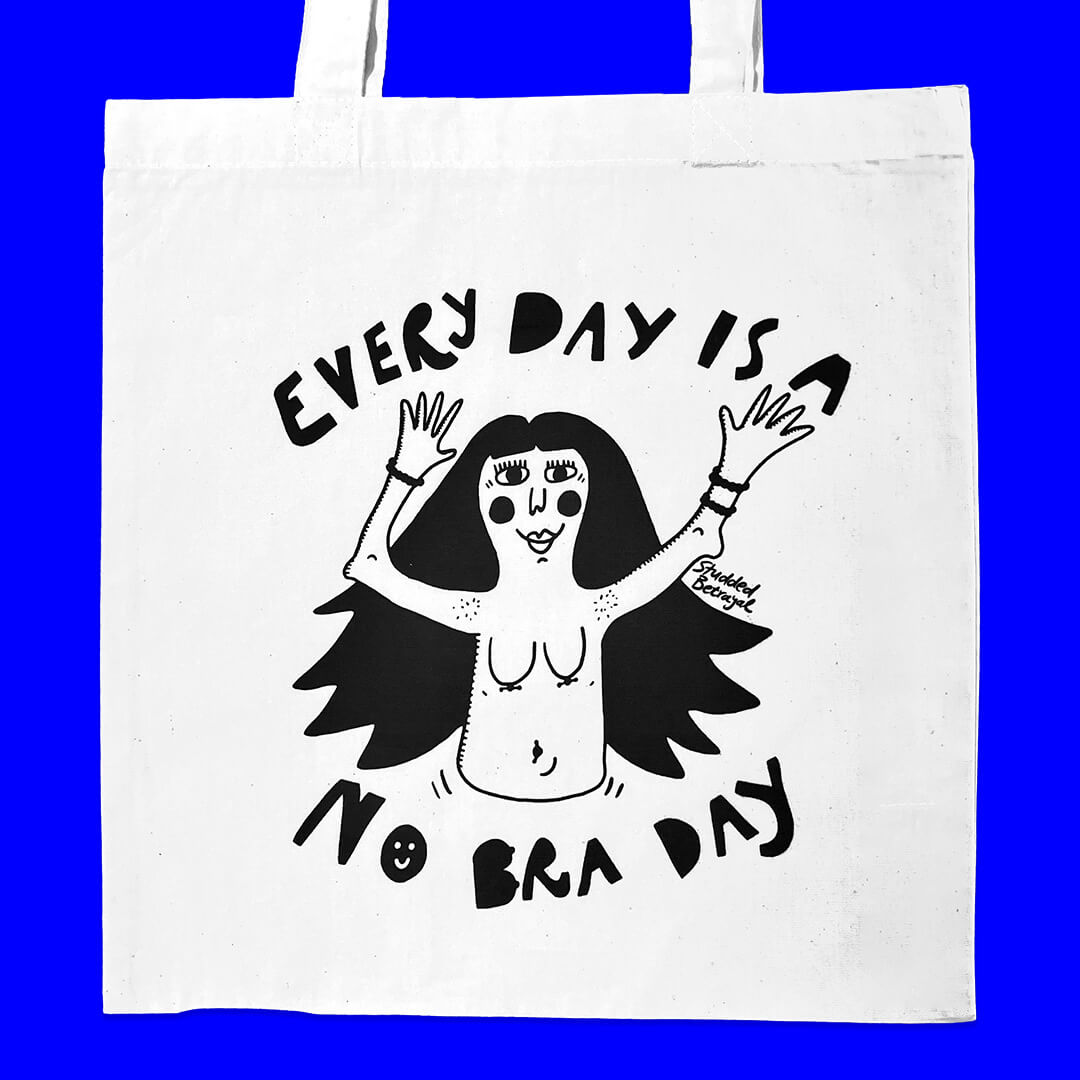 No Bra Day Tote Bag