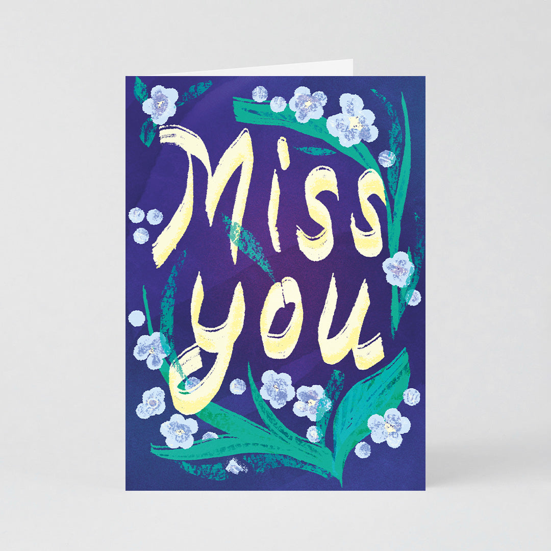 Miss you Garden Card