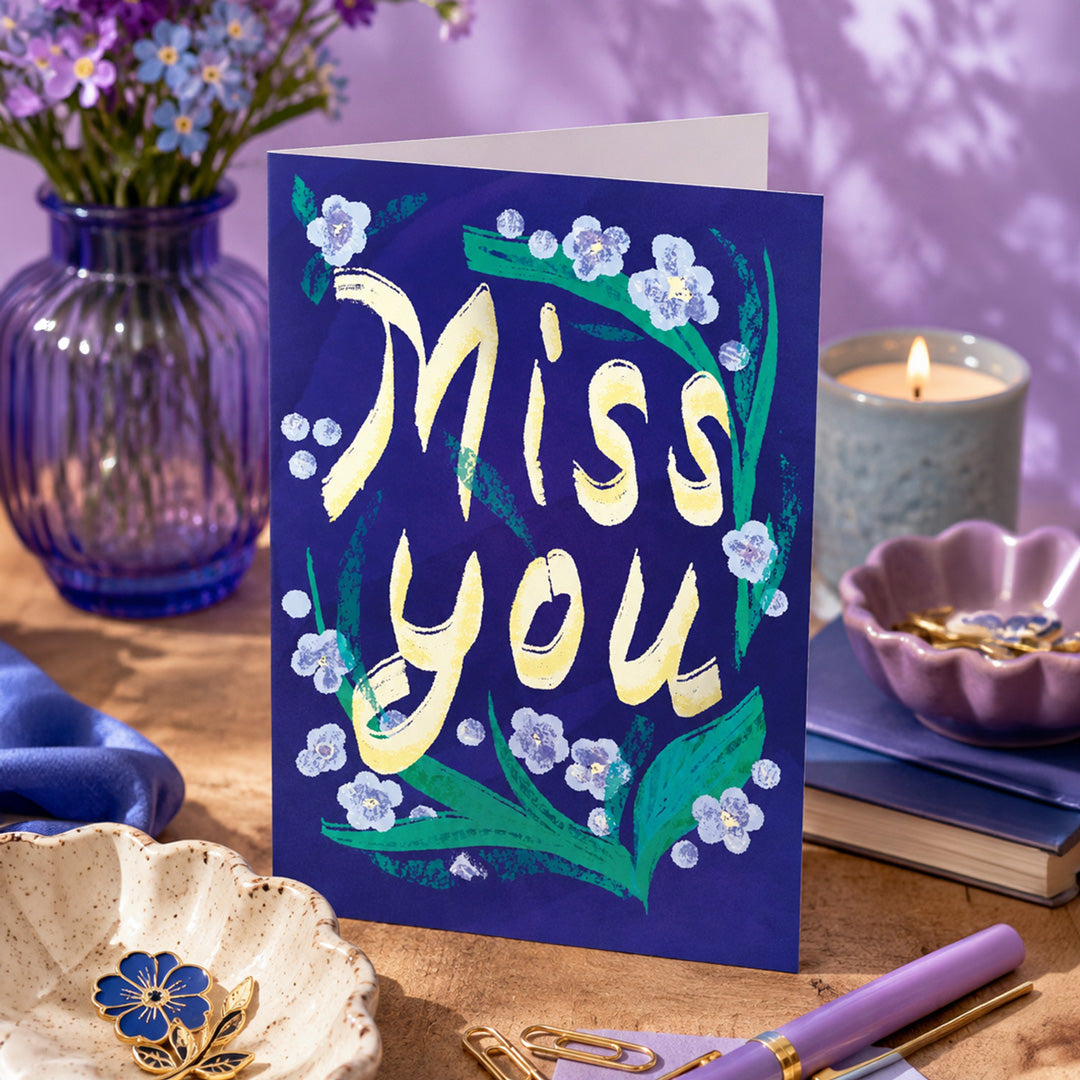 Miss you Garden Card