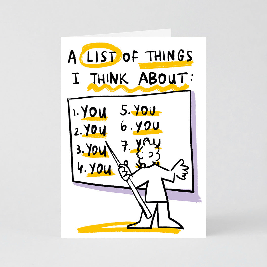 List About You Card