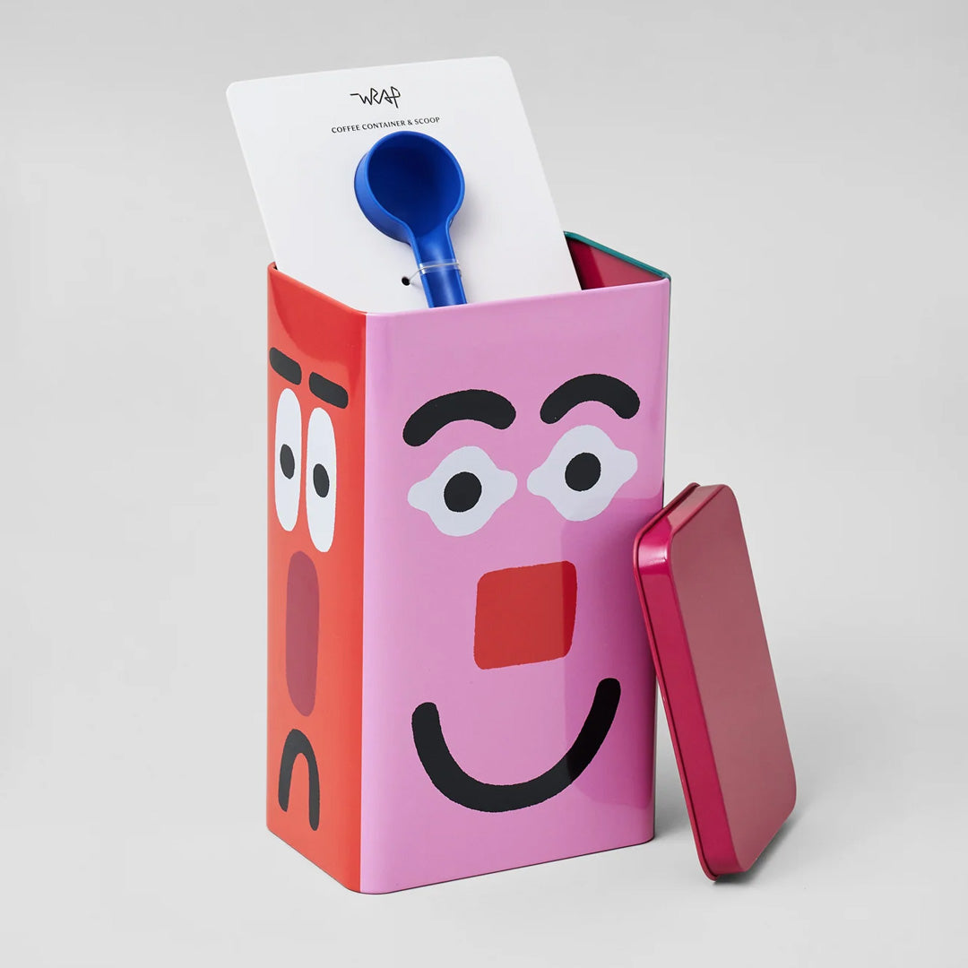 Faces Coffee Storage Tin