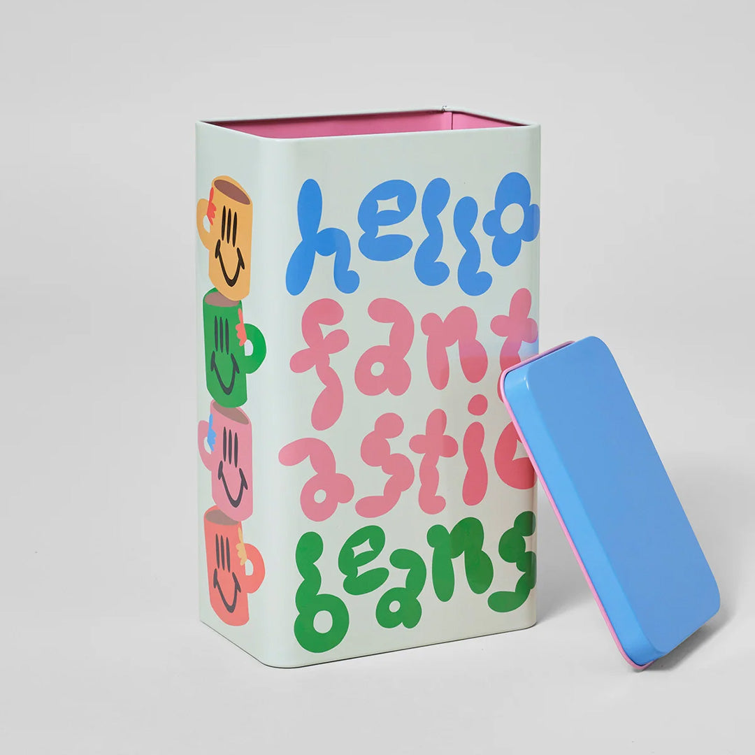 Happy Nice Brew Time Coffee Storage Tin