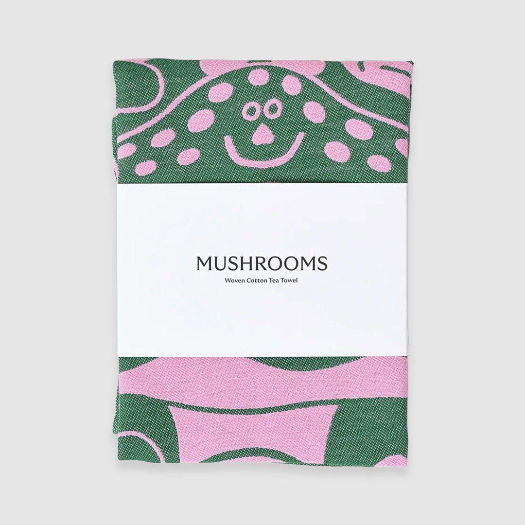Mushrooms Cotton Towel