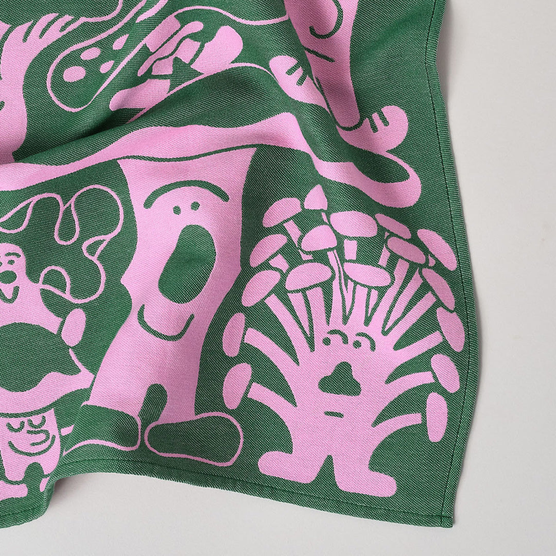 Mushrooms Cotton Towel