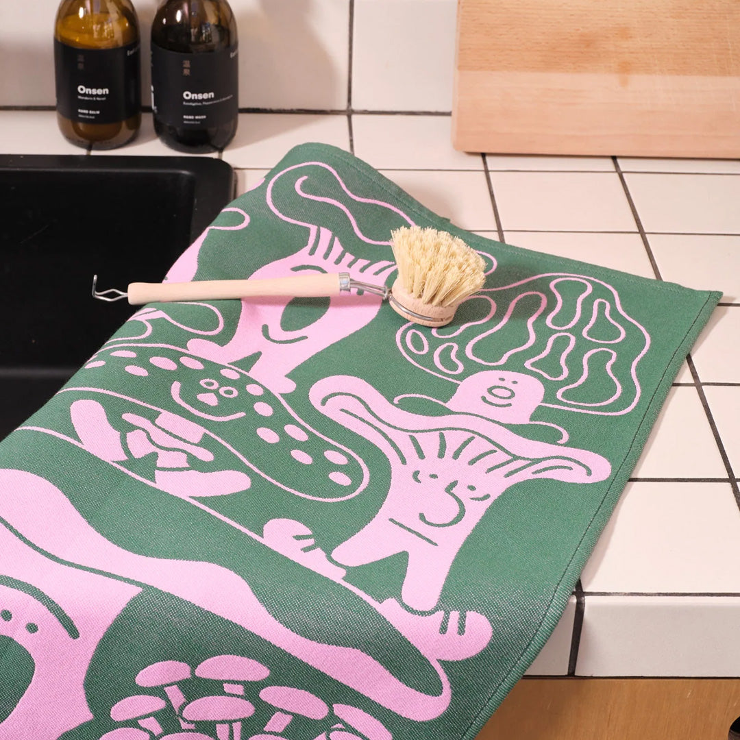 Mushrooms Cotton Towel