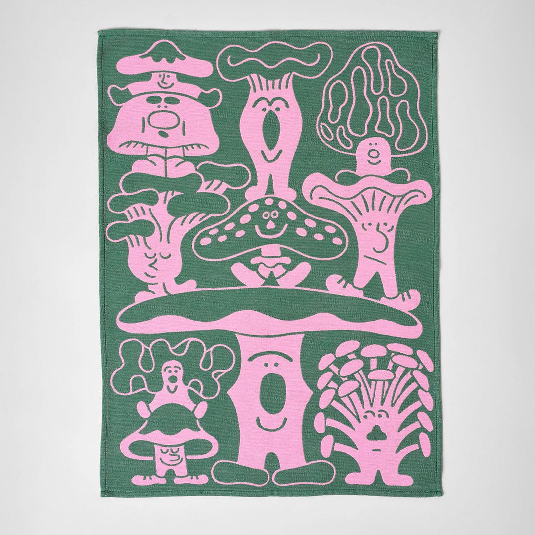 Mushrooms Cotton Towel