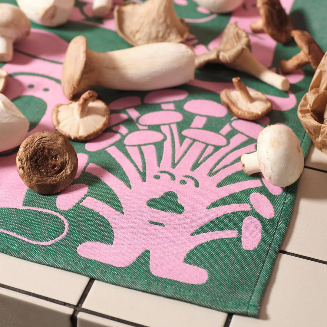 Mushrooms Cotton Towel
