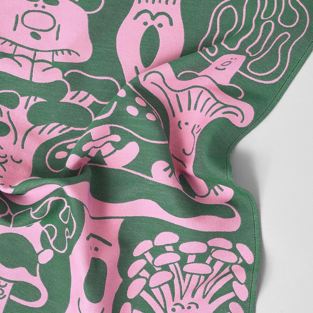Mushrooms Cotton Towel