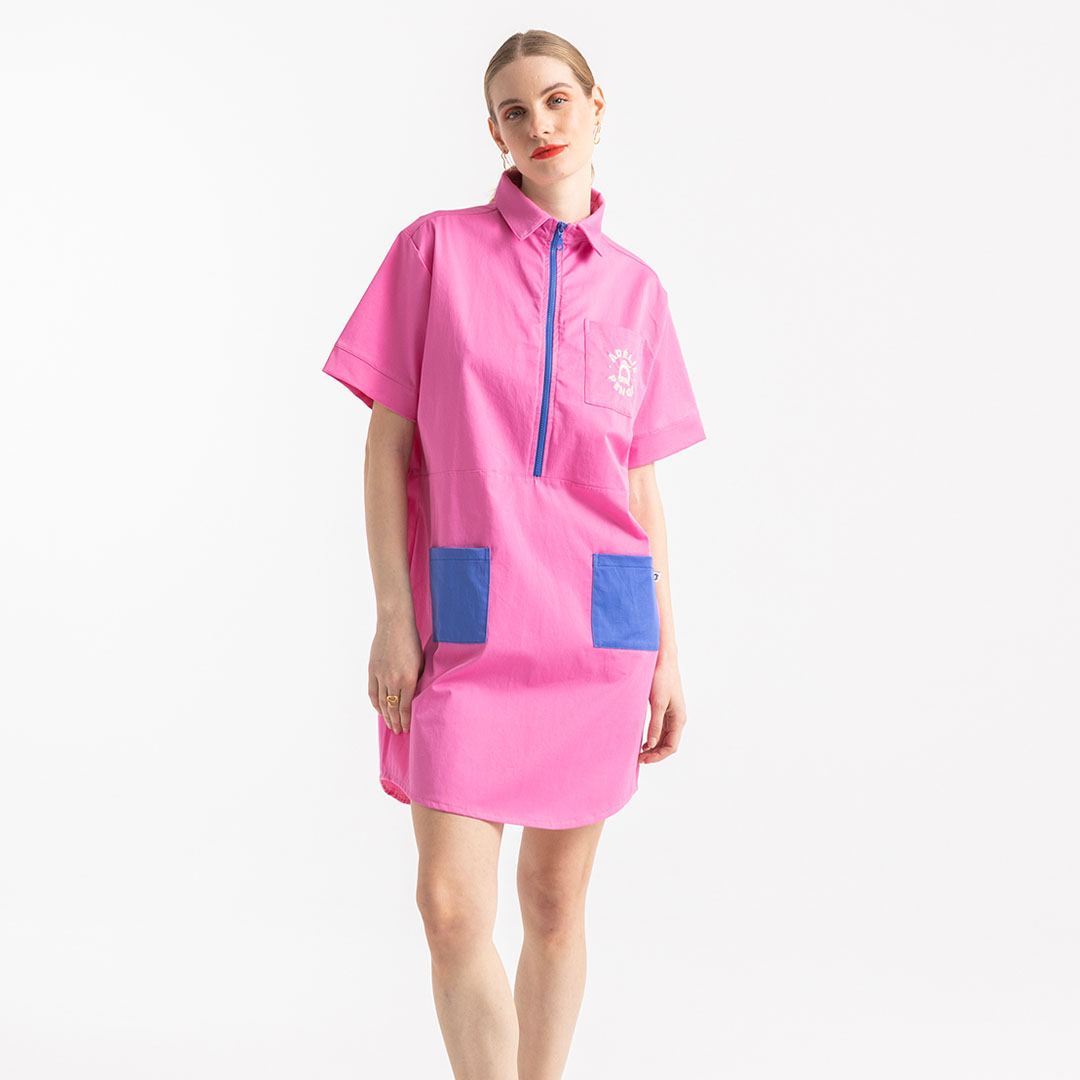 Adelie Pengu - Immy Shirt Dress Intense Pink Image 2