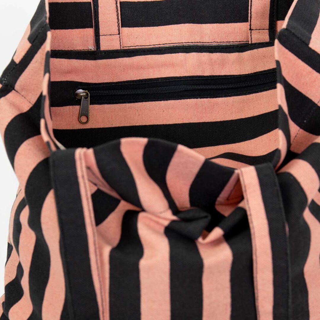 AfroArt - Randa Black Pink Tote Bag Image 2