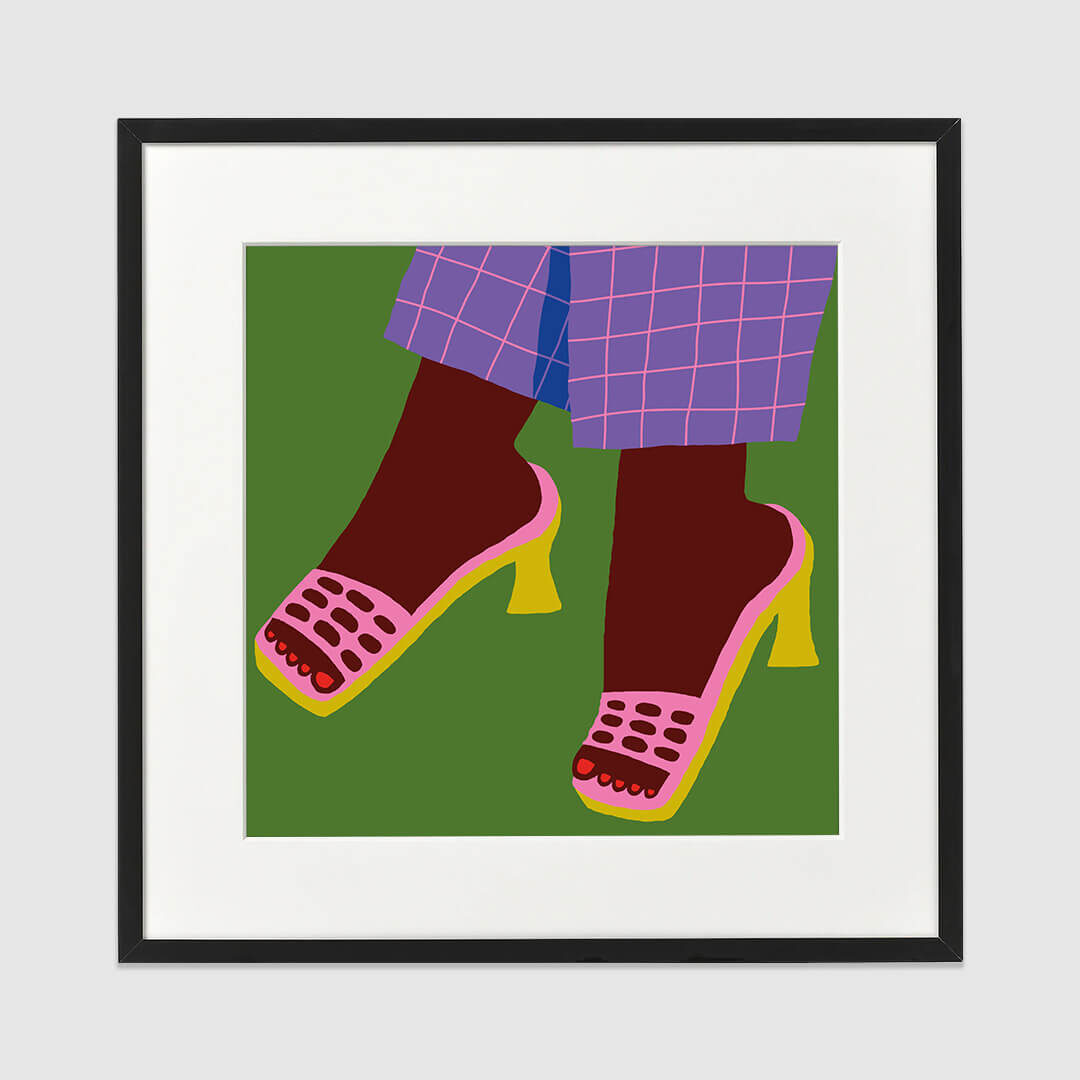 DanailLlama - Feet Poster Framed Image 1