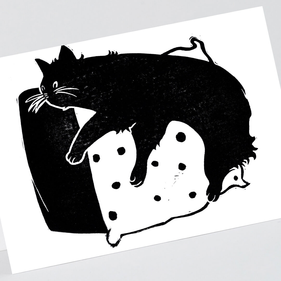 SofiesGraphics - Black Cat Card Image 3