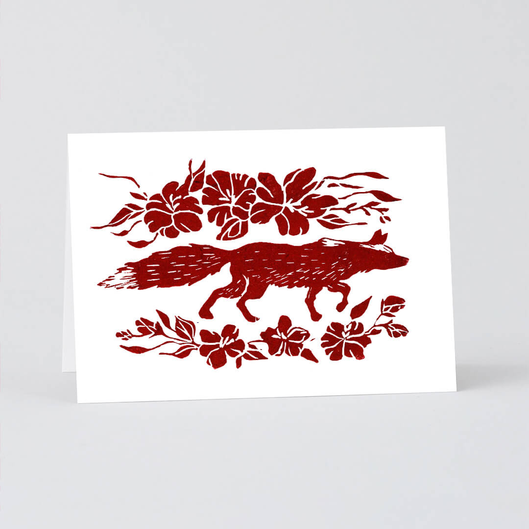 SofiesGraphics - Burgundy Fox Card Image 1