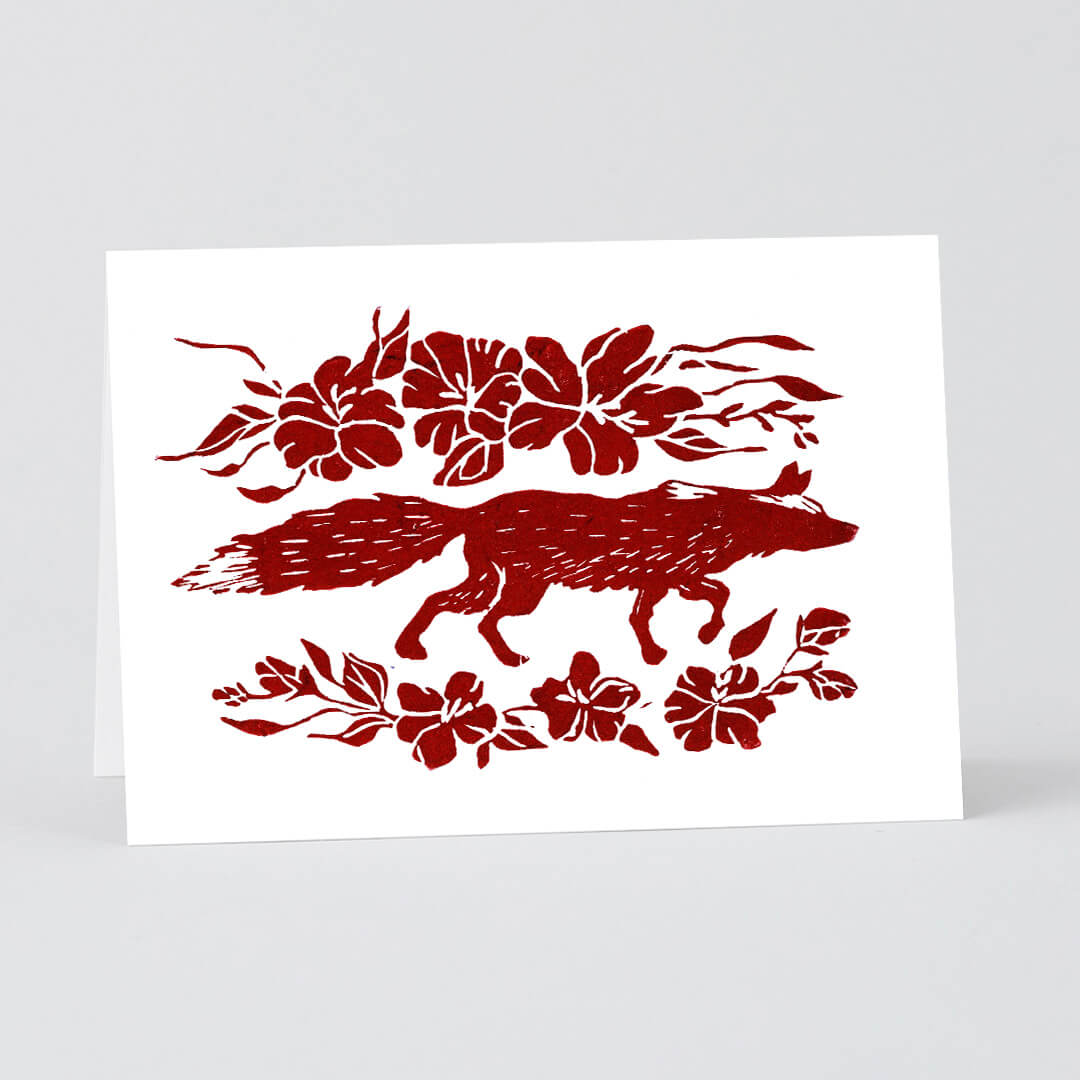 SofiesGraphics - Burgundy Fox Card Image 2