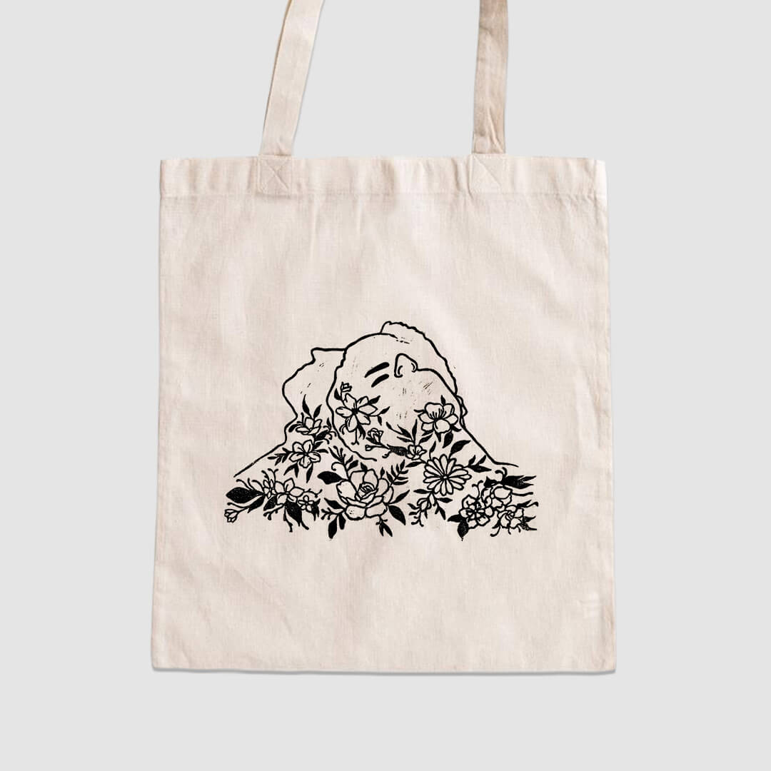 SofiesGraphics - Flower Head Tote Bag Image 1