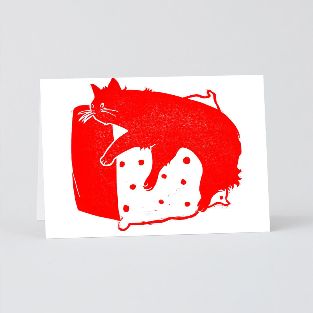 SofiesGraphics - Red Cat Card Image 1