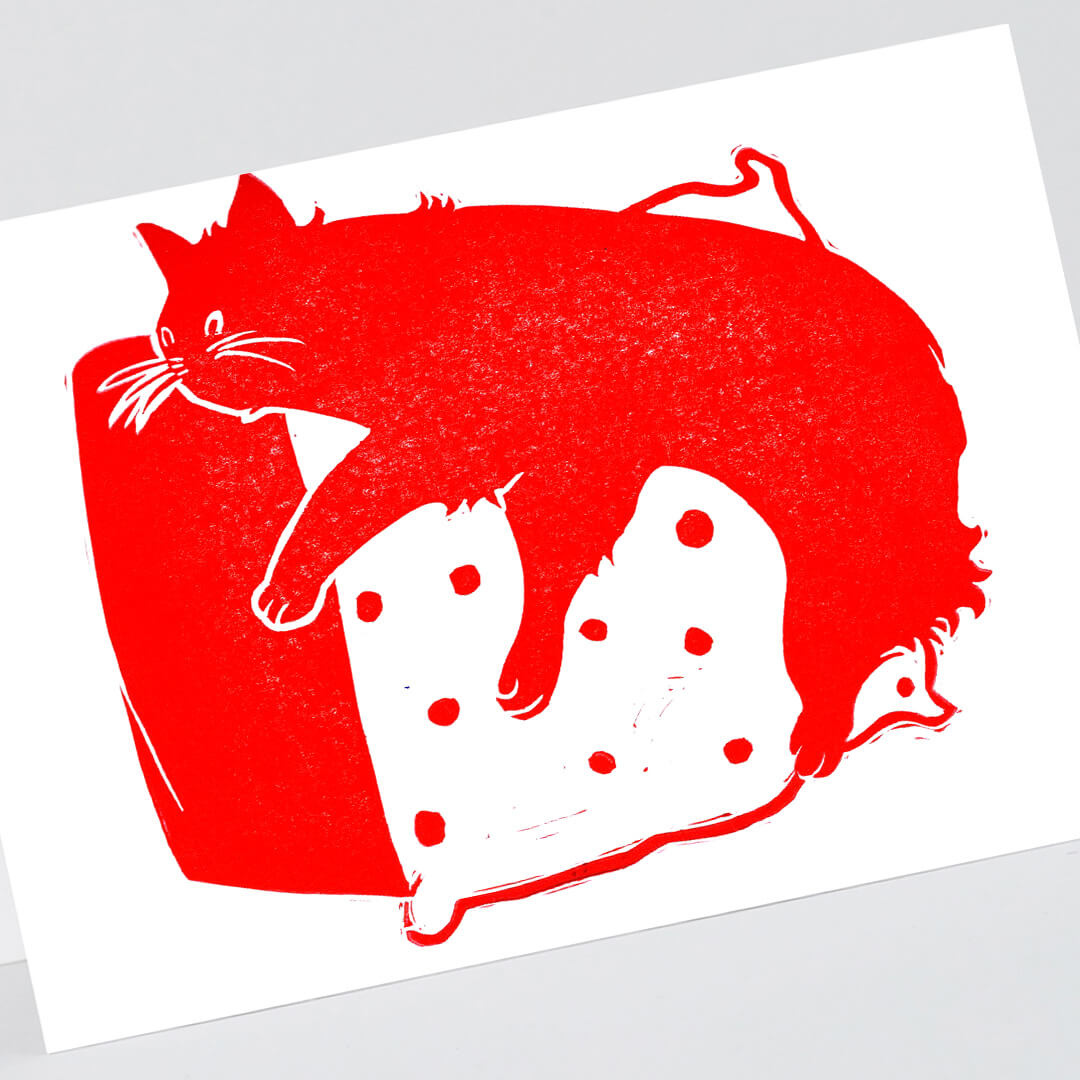 SofiesGraphics - Red Cat Card Image 3