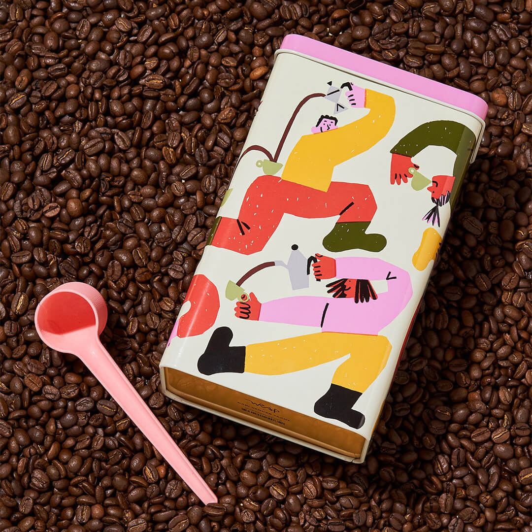 Wrap Magazine - Coffee Pouring Tricks Coffee Tin Image 4