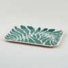 Wrap Magazine - Green Leaves Rectangle Art Tray Image 2