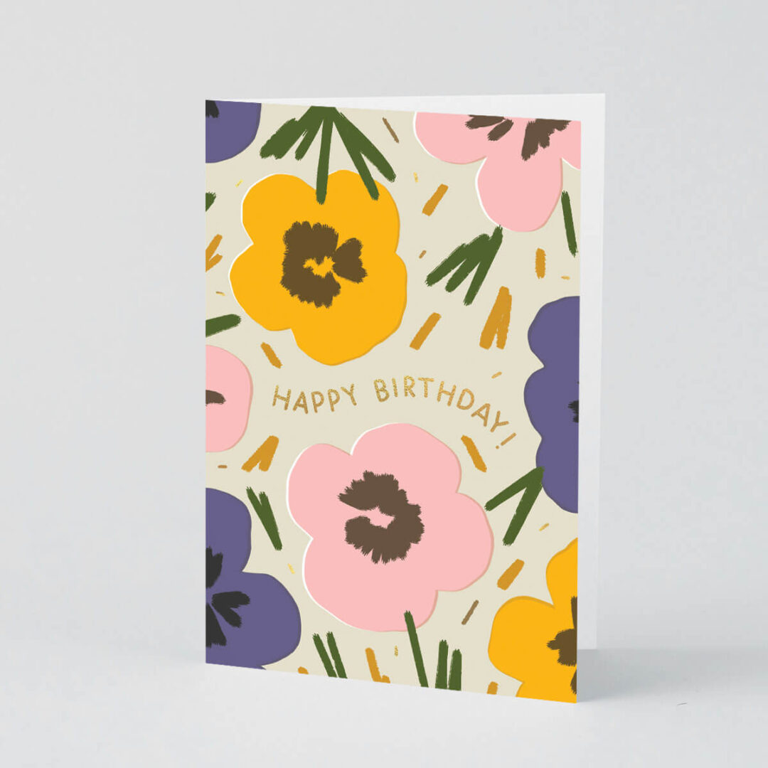 Wrap Magazine - Happy Birthday Flowers Card Image 1