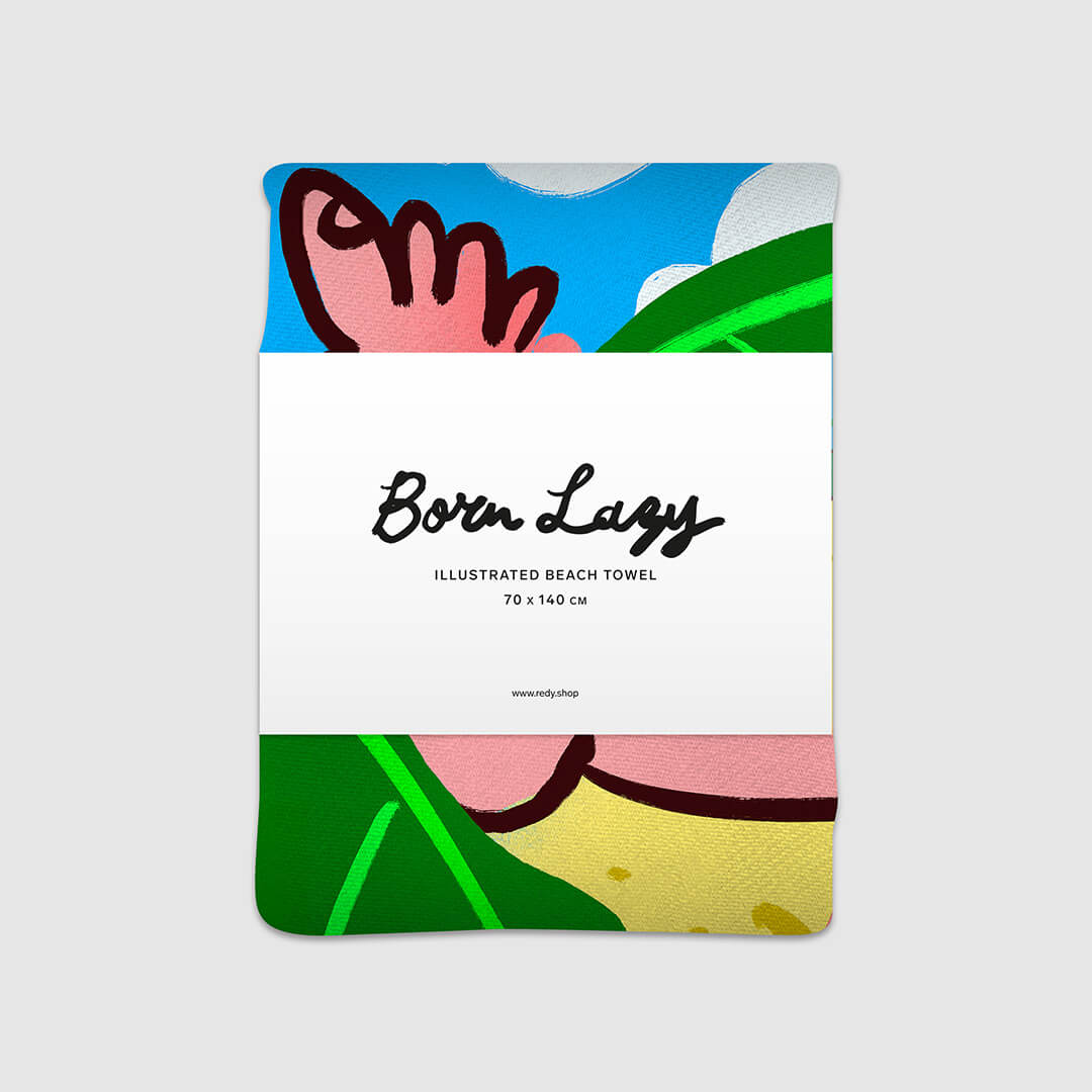 Born Lazy Beach Towel