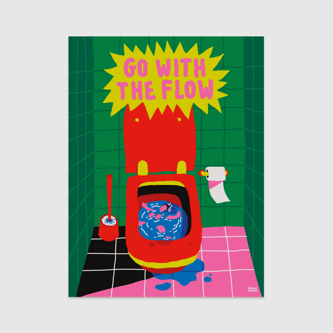 Go With The Flow Poster