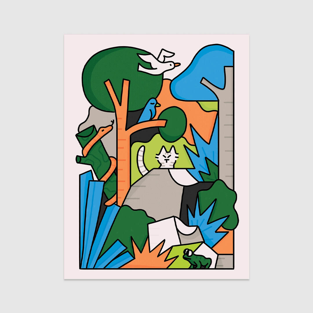Nature Cat Poster