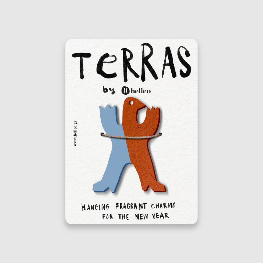 Helleo Xmas Terras Hanging Blue