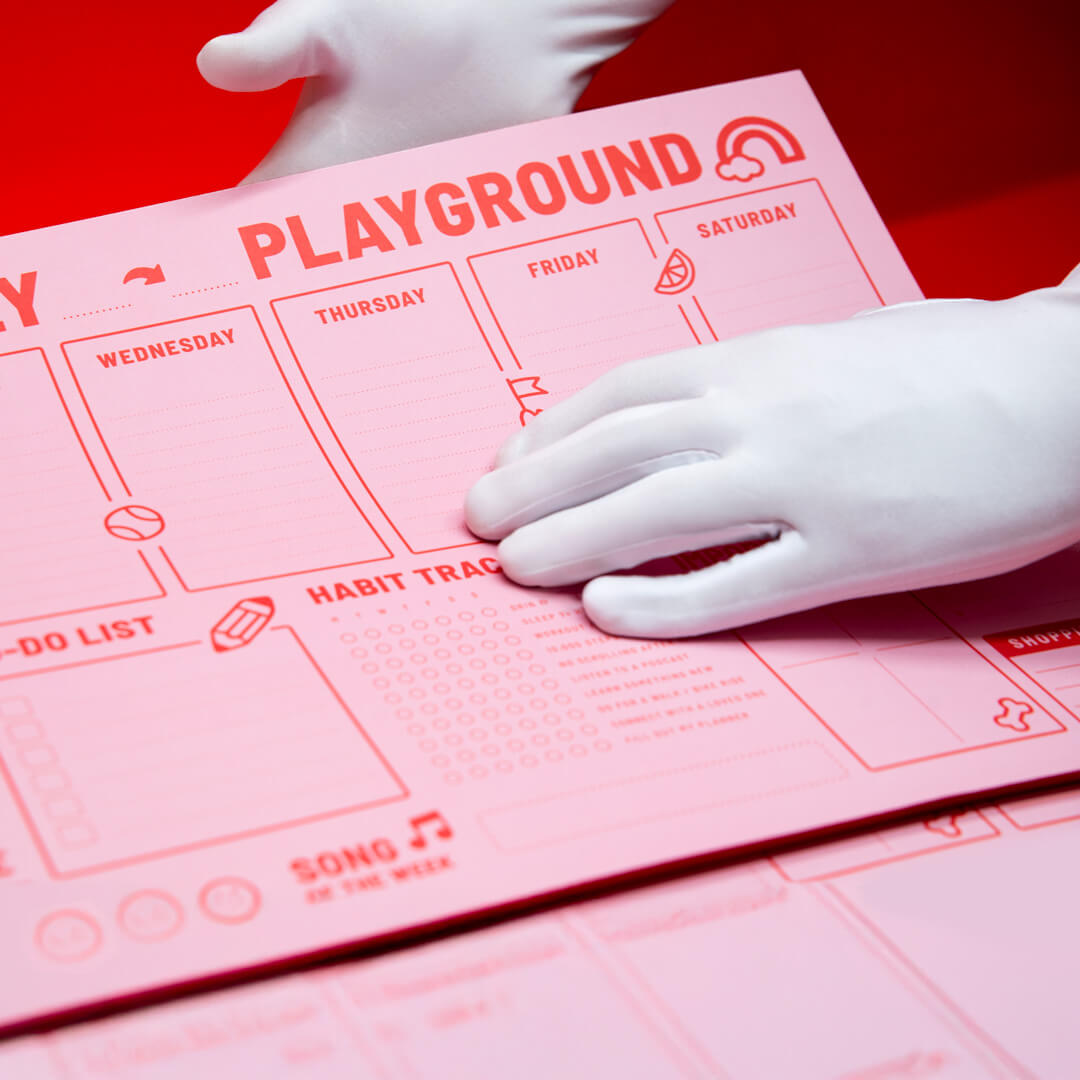 PLAYGROUND A3 PLANNERS – RED – 2