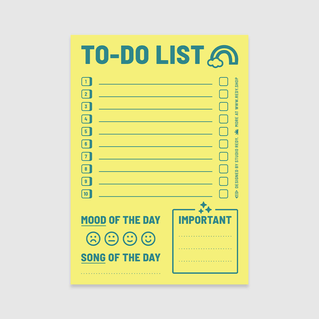 Playground To-Do List - Lime Yellow