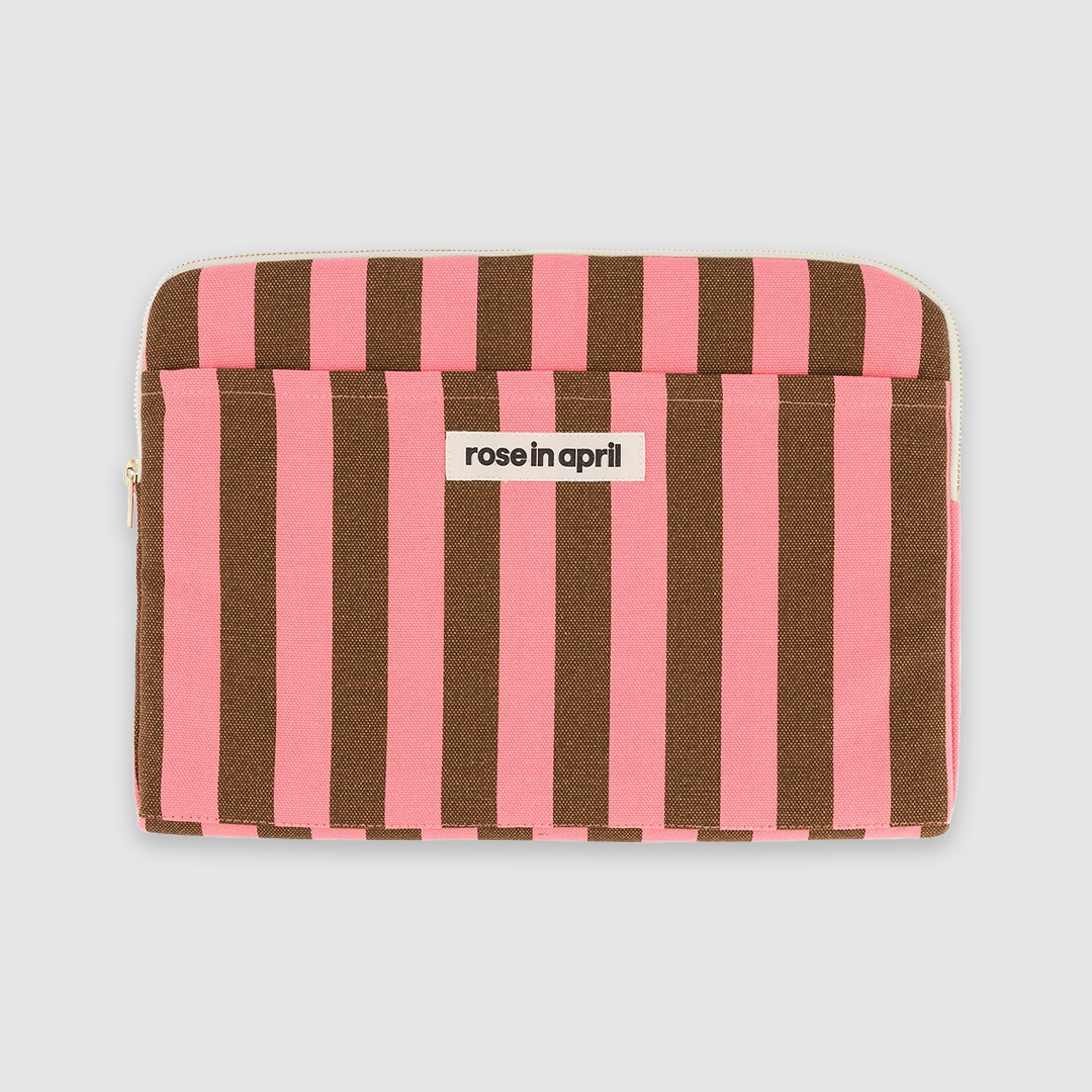 Octave Stripes Funky Pink / Olive Laptop Sleeve 13/14'