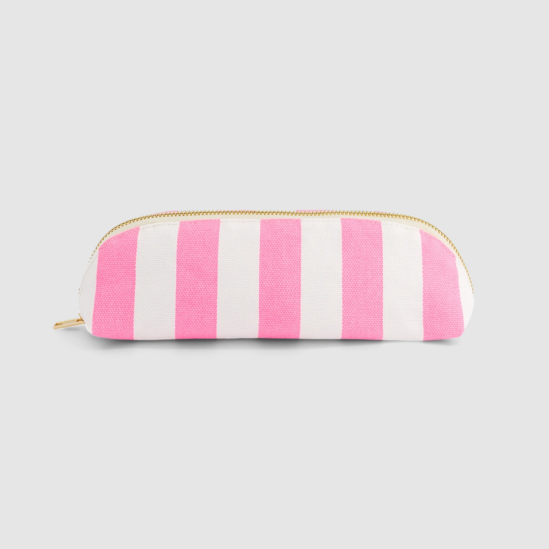 Pencil Case Gaston Stripes Neon Pink