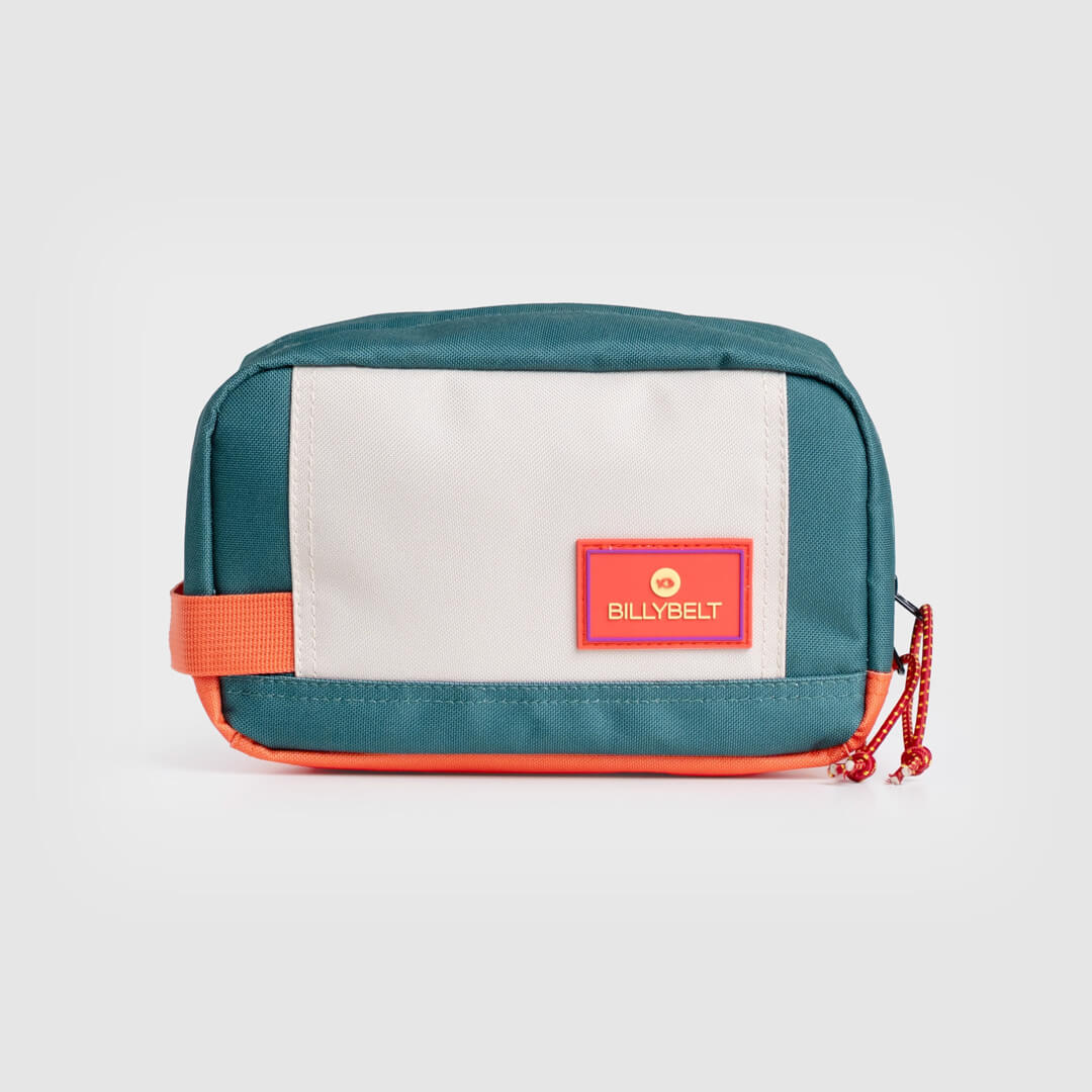 Toiletry Bag Green & Ivory