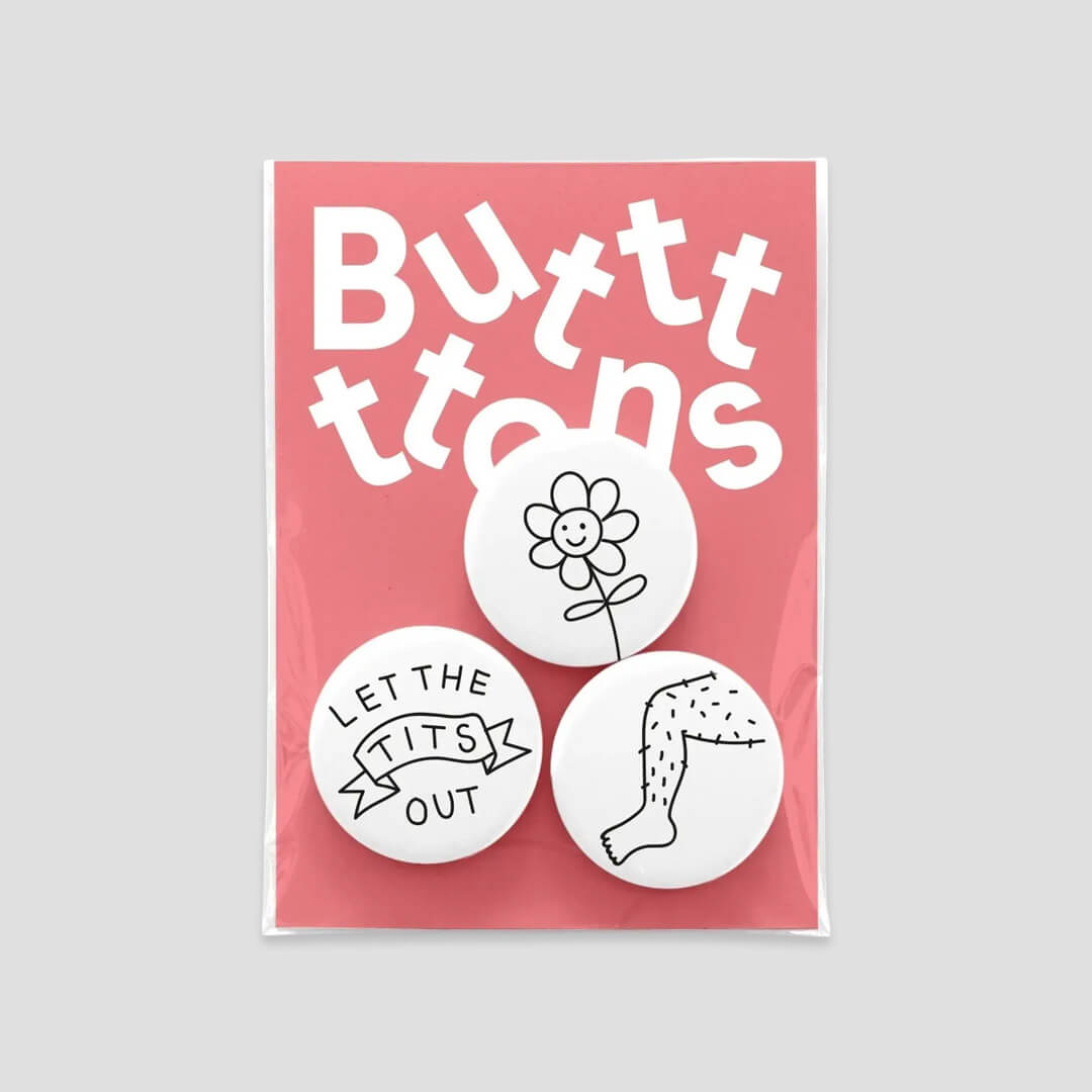 Let The Tits Out Butt-Ons