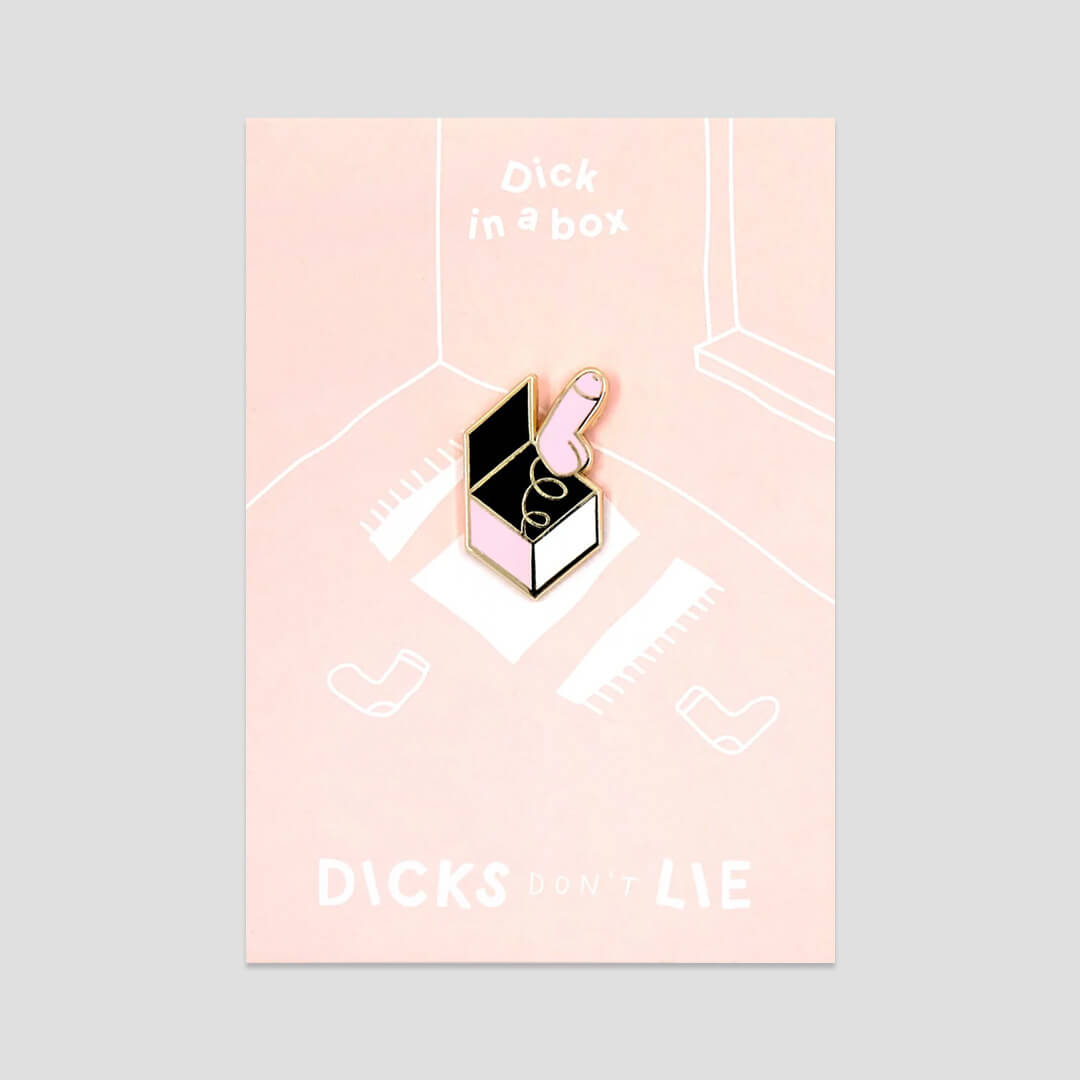 Dick in A Box Pin