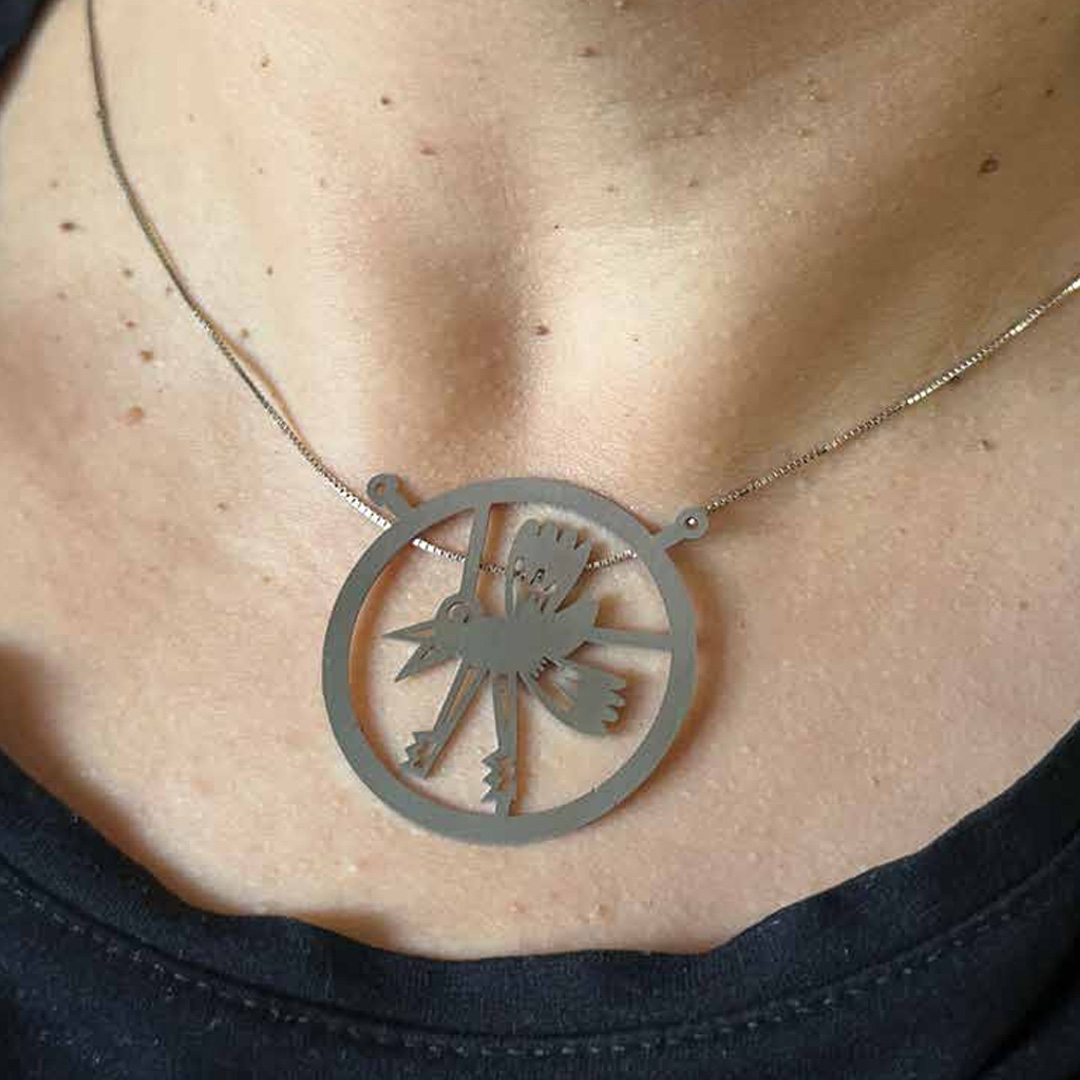 The Trapped Bird Necklace