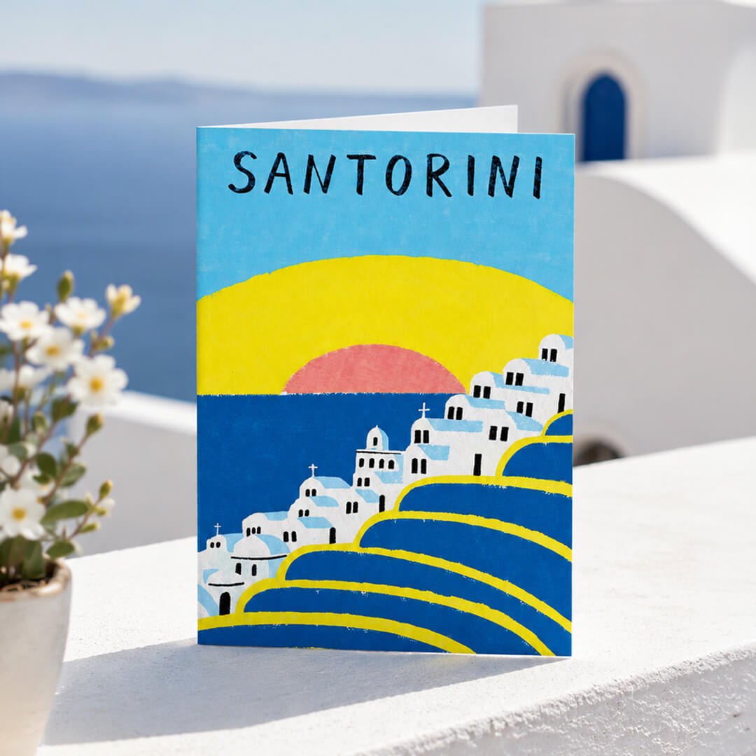 Redy Landscape Card Santorini Sunset – 3
